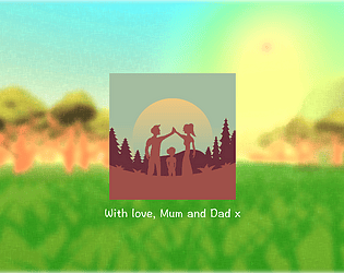 With love, Mum and Dad x